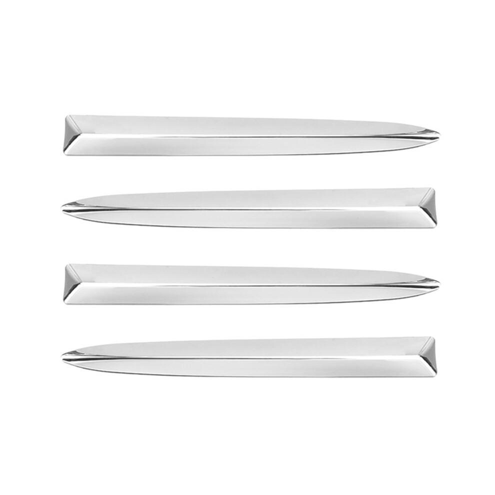 2Pair Car Chrome Front Bumper Upper Moulding Strips Cover Trim For 500 2008-2015 735455041 735455042 6033626604813