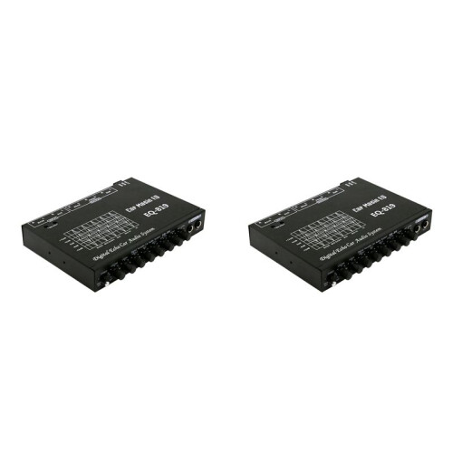 2X EQ-819 Car Equalizer Multifunctional Car Audio EQ Tuning Crossover Amplifier Parametric Equalizer Car Audio Equalizer