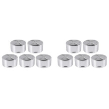 10 Perillas de Metal para Estufa de Gas, 8 Mm, Control de Cocina, Perilla de Horno, Perilla de Quemador, Interruptor de Placa de Gas, Accesorios de