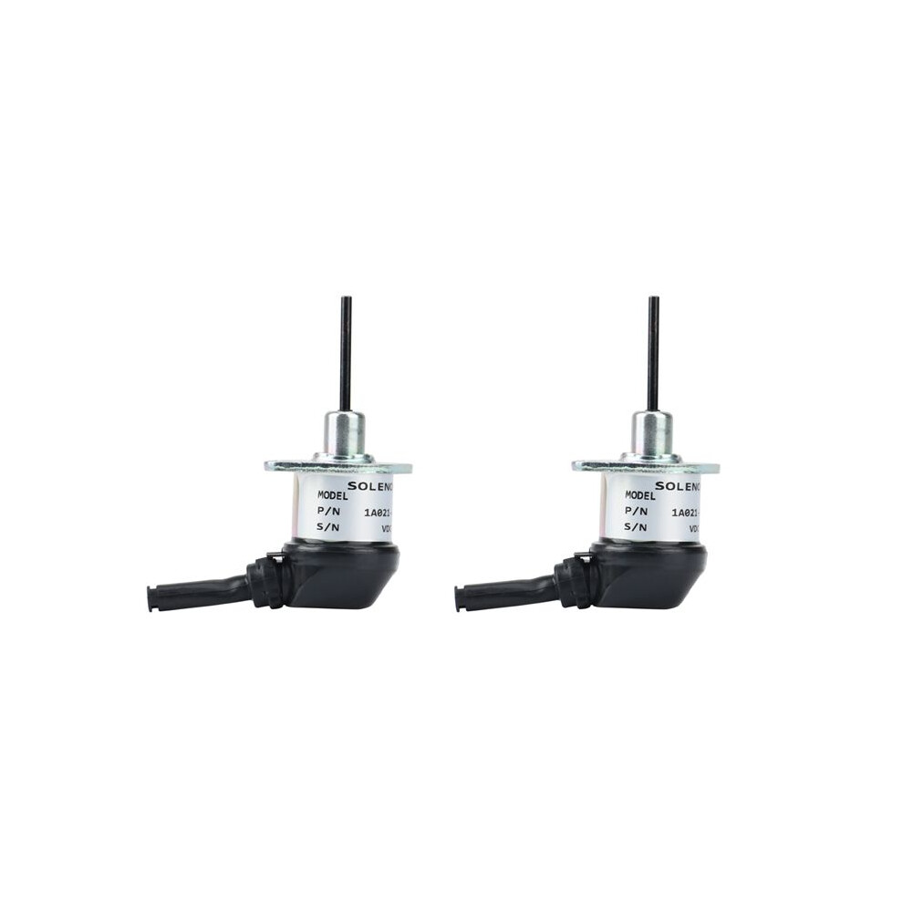 2X 12V Fuel Shut Off Solenoid 1A021-60017 For D1503 D1703 D1803 Tractor Mower Replace 6031041064687