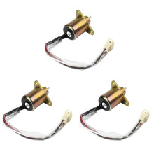 3X Fuel ShutOff Solenoid for 12V  Engine Takeuchi 1503ES-12S5SUC5S Stop Solenoid Part 17594-6001-4 SA-4562T