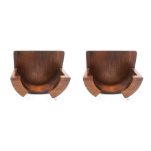 2X Coffee Portafilter 51MM-58MM Wall Rack Wood Espresso Coffee Filter Holder Tampers Wall Mounted Rack Coffee Tools