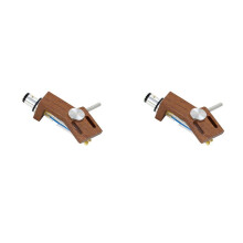 2X Vinyl Phono Wood Phono Stand with 4-Color Curved Angle Phono Cover