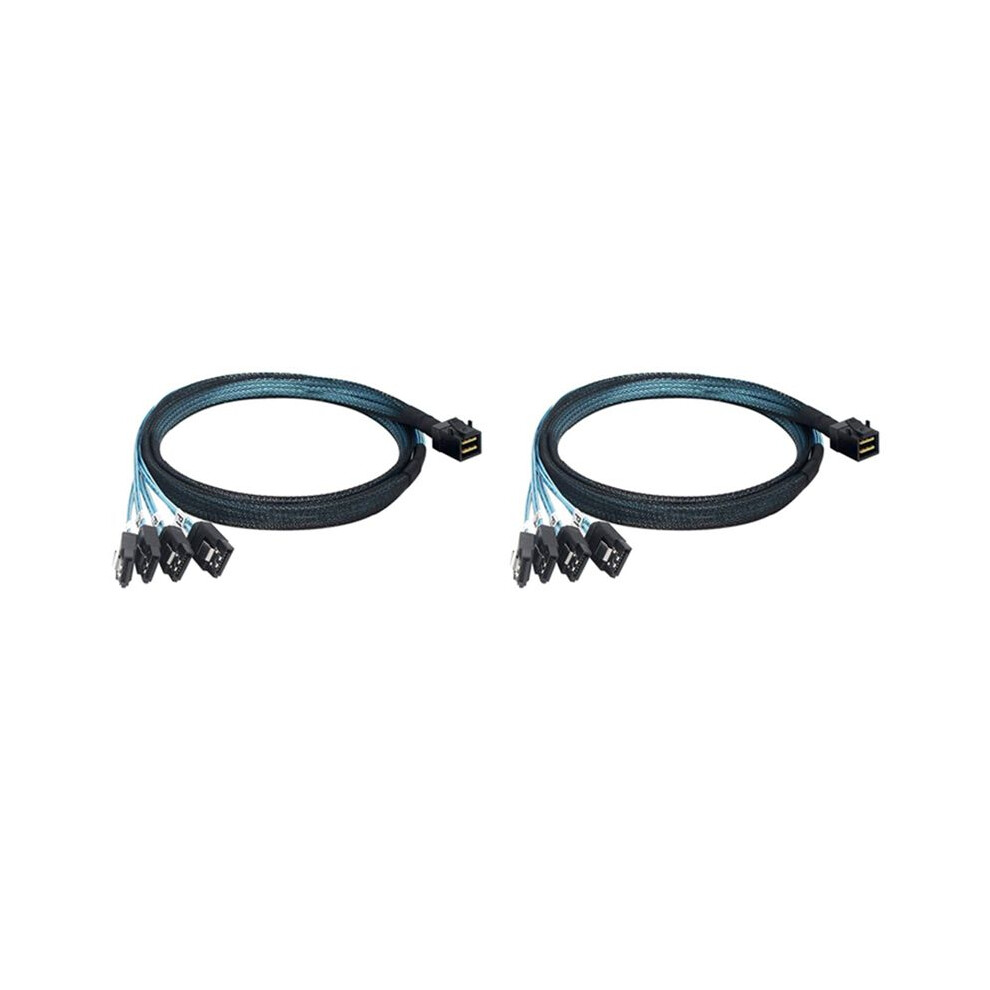 2X Internal Sas To Cable, Sff-8643 To Forward Breakout Compatible With Controller Hard Drive (3.3Ft) 4712379920624