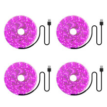 4X LED Licht Wachsen Lassen Voll  5V USB Licht Wachsen Lassen Strip 2835 LED Phyto Lampen für Pflanzen Gewächs Haus Hydroponisches Wachsen