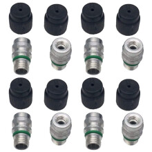 (20 Count) M12X1.5 Male High Side A/C Charge Port Valve Includes Caps for MT0105,800-955, 59946, 52458184, 15-5438