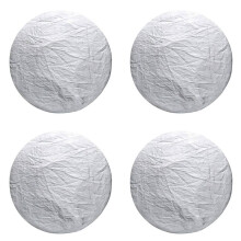 4X Car Steering Wheel Sunshade Side Window Shade Silver Coated Cloth Steering Wheel Cover Sunscreen Insulation