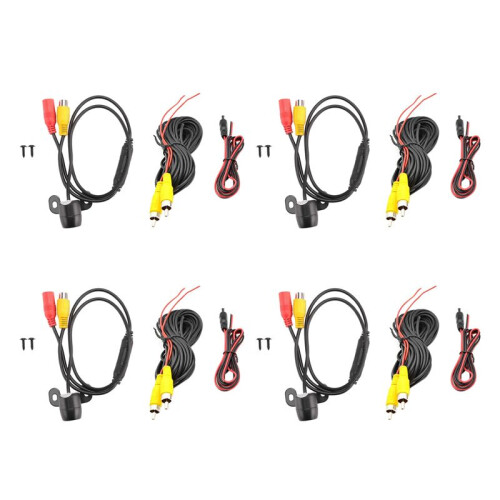 4X  Car Rear Camera Backup Rearview Reversing Reverse Camera Butterfly Design Front Side Rear View Camera for Car