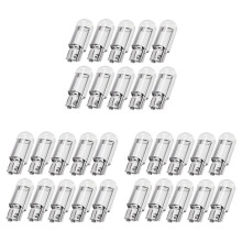 30ST Bil LED T10 W5W COB Läskupollampa Markeringsljus Killampor Nummerskylt Glödlampor 168 194 192 12V Vit
