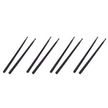 4 Pair of 5A Drumsticks Nylon Stick for Drum Set  Professional Black