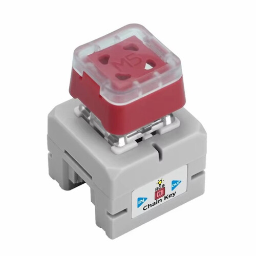 Chain Key Single-Key Input Node Integrated Programmable RGB LED, with Hot-Swappable Mechanical Keyboard Key