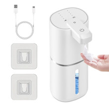 Automatic Foaming Soap Dispenser 380ml Wall Mount 4 Gear Dispensing Levels Adjustable Electric Sensor Soap Dispenser