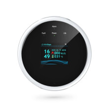 Tuya Wifi Gaslekdetector Alarm voor Brandbaar Gas Kleurenscherm Temperatuurweergave voor Keuken Villa Magazijn