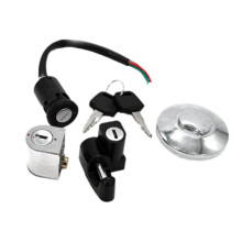 Motorcycle Ignition Lock Handlebar Lock Fuel Tank Cap Lock Motorcycle Helmet Lock Motorcycle Accessories