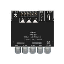 MT21 2.1-Kanaals  5.0 Subwooferversterkerprintplaat 50W X 2 + 100W Vermogen Audio-Stereoversterkerprintplaat AMP AUX