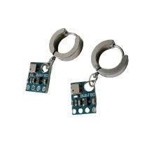 Punk Alien Circuit Earrings Futuristic Drop Earrings-earrings