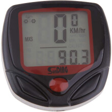 Ciclocomputador con pantalla digital LCD, velocímetro y odómetro impermeables, función de activación automática, ciclocomputador inalámbrico