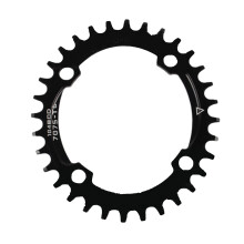 Sterk en lichtgewicht narrow-wide kettingblad, optimale kettinggeleiding voor cranks met 32T, 34T en 36T tanden (BCD 104MM), 1 stuk