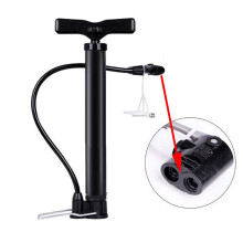 Pompe à vélo innovante, à activation au pied, manomètre haute pression jusqu'à 120 PSI pour un gonflage facile, idéale pour les vélos, les