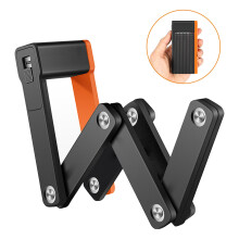 Lucchetto per bicicletta pieghevole compatto, lucchetto a catena di sicurezza super resistente per bicicletta, lucchetti antifurto per bicicletta,