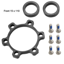 Adaptador de conversión de buje, conversión de buje Boost para freno de disco delantero y trasero de bicicleta, kit de conversión de buje