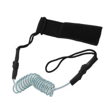 Spiralformad SUP-koppel Elastisk säkerhetsrem Justerbar fotledsmanschett Slitstark PU-rep Snabbkopplingsring Surfbrädekoppel För lätt design