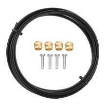 Hydraulic Brake Upgrade, Nylon Coated Bike Brake Hose Kit 2.5M Length For Seamless Brake Conversion, Featuring High Blasting Coefficient And Brass Con