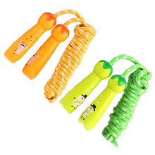 Kids' Jump Rope, Adjustable Wooden Handle and Cotton Rope, Fitness Exercise for Toddlers and Teenagers, Perfect for Indoor Outdoor Activities, Smooth