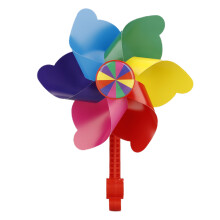 Molino de viento creativo y colorido para bicicleta y patinete. Decoración vibrante para bicicleta, ideal para divertirse al aire libre. Molino de