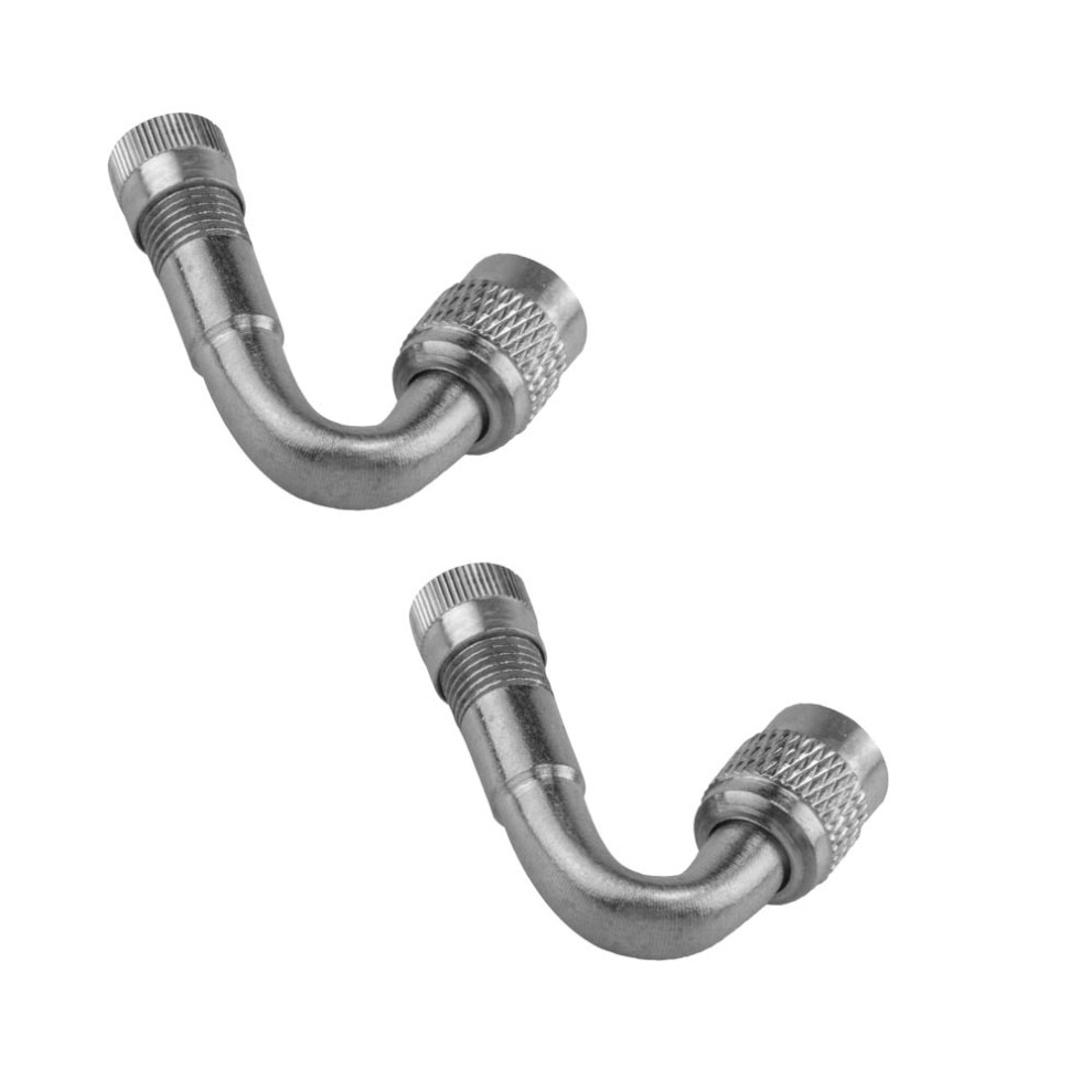 Valve Stem Extension Adaptor For Tire Inflation, 90 Degree Tyre Valve Extension Adaptor Brass Construction With Rubber Sealing Ring, Universal Fit For 9463374895732