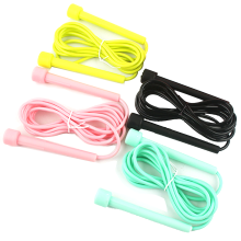 Skip Ropes for Cardio Fitness, Durable Performance & Comfort Grip Handles, 4 Pack PVC Adjustable Length Jump Ropes for Boys, Girls, Adults, Outdoor Sp