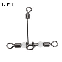 T-Type Fishing Swivel, Anti-Corrosion And Durable T Shape Design Prevents Fishing Line From Tangling, For Lure Fishing Soft Bait Hard Bait, With High-