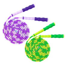Innovative Fitness Tool, Soft Beaded Jump Rope With Comfortable Non-Slip Rubberized Handle For Seamless Workout Experience, Adjustable To Suit All Age