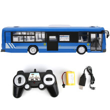 Remote Control Bus Toy, High Simulation Double Decker City Tour Vehicle with Opening Doors and Lights, 2.4G Anti Interference RC Electronic Vehicles f
