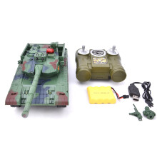 RC Battle Tank Simulation Design, 1/24 Scale Remote Control Army Tank with Simulated Recoil and Realistic Shooting Sound, Featuring Crawler Design for