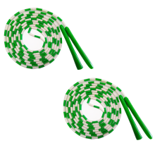 Professional Double Dutch Long Jump Rope, Adjustable Length, Durable Braided Nylon With Soft Beaded Segments For Team Activities, Portable Exercise Fo