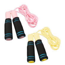 Adjustable Skipping Rope With Non-slip EVA Foam Padded Handles, Quick Cardio Workout Tool For Most Ages And Levels (2 Pack)