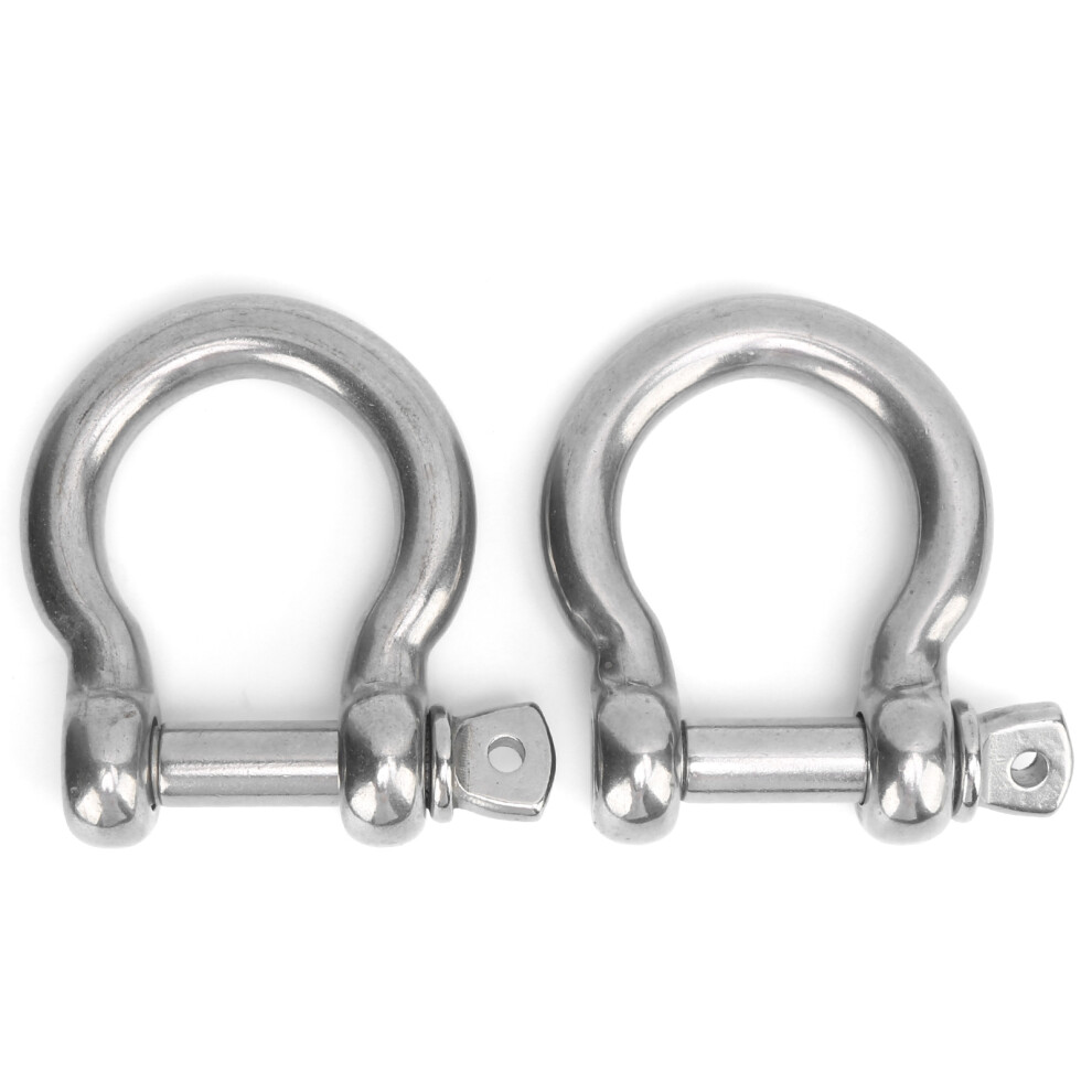 Stainless Steel Anchor Shackle Heavy Duty Bow Shackle Anti Corrosion Rust Resist Screw Pin Hardware Marine Hardware Rigging For Outdoor Camping Surviv 9463374896166
