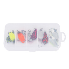 Hard Metal Casting Spoon Lures, Lifelike Wiggling Wobbling Fishing Spoons for Saltwater Freshwater Application, Colorful Plating Bright Metal Spoons