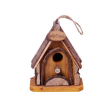 Căsuță pentru păsări pentru terasă, căsuță suspendată cu design simplu, atractivă pentru păsări, pentru grădină sau decor interior,