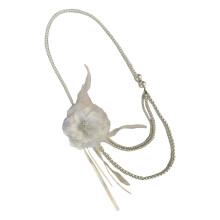Fashionable Layer Imitation Pearls Necklace Suitable for-White