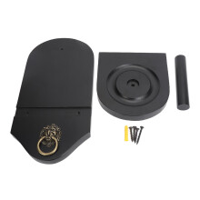Pool Table Accessory Cone Chalk Holder Wall Mountable Matte Black Modern Design Pine Wood Built Mounting Hardware Included High Quality Stylish
