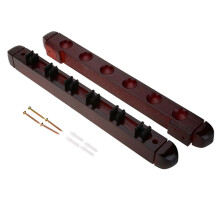 Billiard Pool Cue Rack, Premium Solid Wood Construction Wall Mounted Holders with Furniture-grade Paint Finish for Effortless Cue Management, Perfect