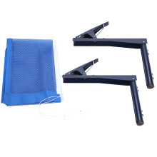 Table Tennis Net Set Premium Material Adjustable Height Collapsible Net With Strong Clip Foldable Design For Standard Tables Portable Design For Indoo