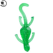 Weicher Köder, Mini-Regenwurm-Imitat, realistische Krähenwurm-Schwimmflügel, lebensechte Schwimmbewegungen im Wasser, weicher Angelköder für