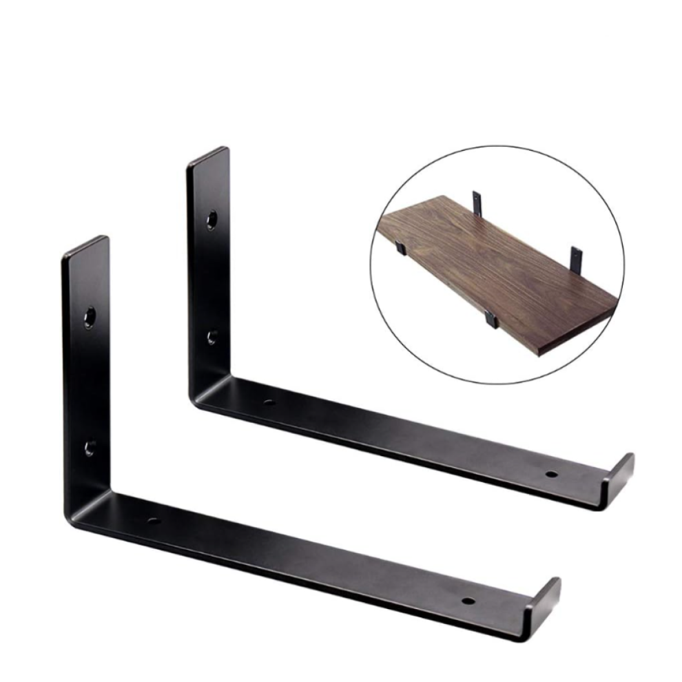 Industrial Rustic Wall Shelf Supports, Decorative And Practical High-Quality Iron Brackets For Indoor Outdoor Use, Wide Application For Bookcases 9448196653135