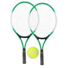 Set de rachete de tenis pentru copii, cadru din aluminiu, rachetă de tenis pentru copii, ușoară și durabilă pentru începători, cu mâner