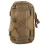 Bolsa tática compacta e leve, impermeável e multiuso, em tecido Oxford cáqui, com interior acolchoado resistente a impactos e design cortado a 1
