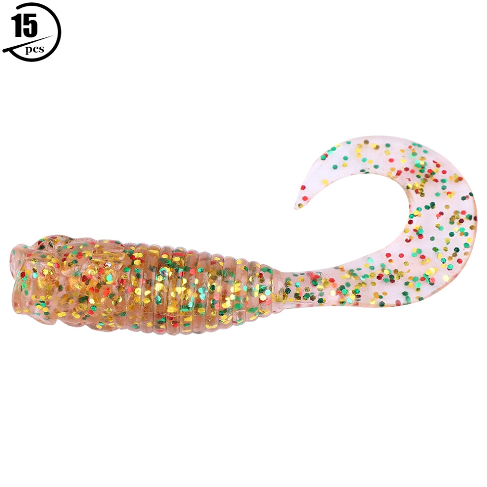 Dynamic Fishing Grub Lure With Distinctive Hyper Action Tail, Resistant To Fish Bites Durable Lifelike Worm Shaped For Freshwater And Sea Fishing,-image-OPC-PQXCJR8-NEW