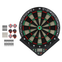 Soft Tip Electric Dartboard with Digital Scoreboard High Quality Thermoplastic Construction Featuring Game Variations and Voice and Sound Effects for